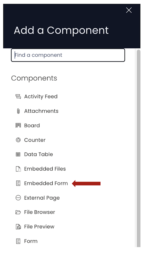 Components list